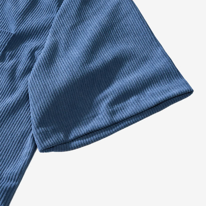 Men's 90s-Inspired Relaxed Short-Sleeve Corduroy Shirt - image 10