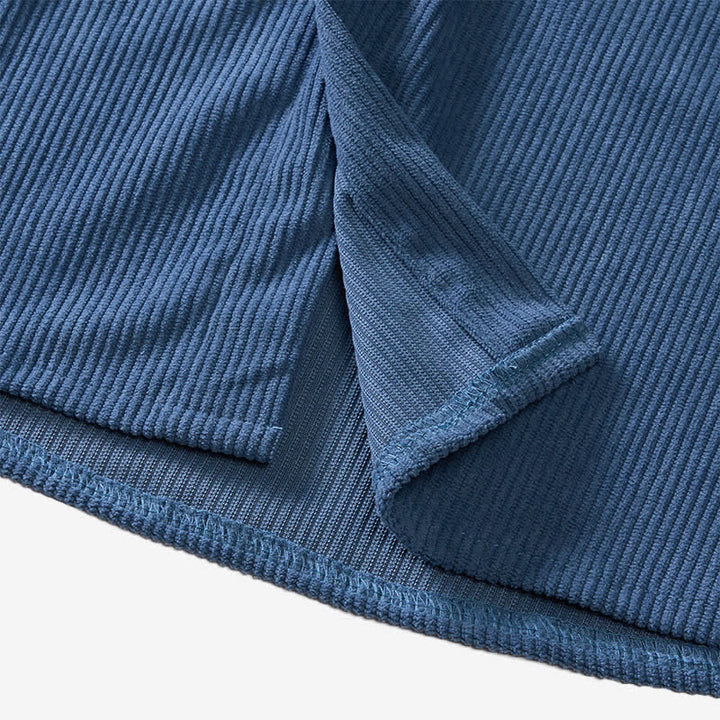 Men's 90s-Inspired Relaxed Short-Sleeve Corduroy Shirt - image 9