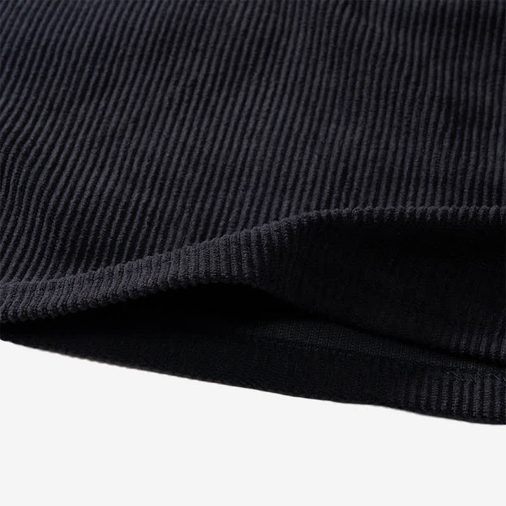 Men's Urban Paisley Trim Lace-Up Corduroy Shirt - image 7