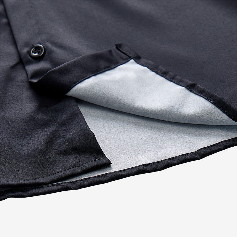 Men's Western Goat Head Feather Print Short Sleeve Shirt - image 8
