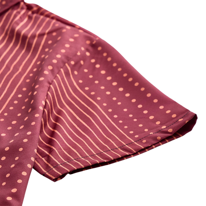 Ethnic Inspired Striped & Polka Dot Short Sleeves Shirt - image 7