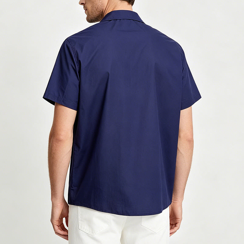 Modern Cuban-Inspired Embroidered Casual Shirt - image 10