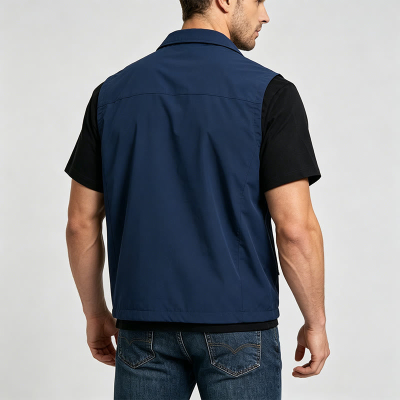 Men's Minimalist Multi-Pocket Outdoor Lightweight Vest - image 3