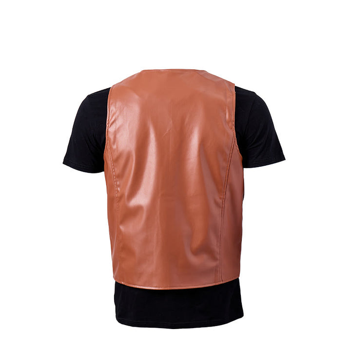 Men's Timeless Western Inspired Leather Suit Vest - image 11