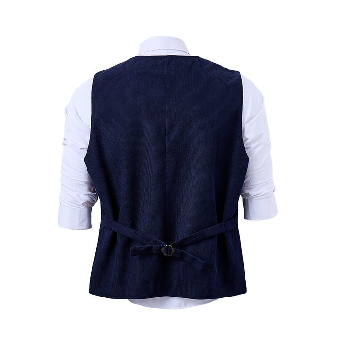 Men's Elegant Floral Vine Embroidered Suit Vest - image 12