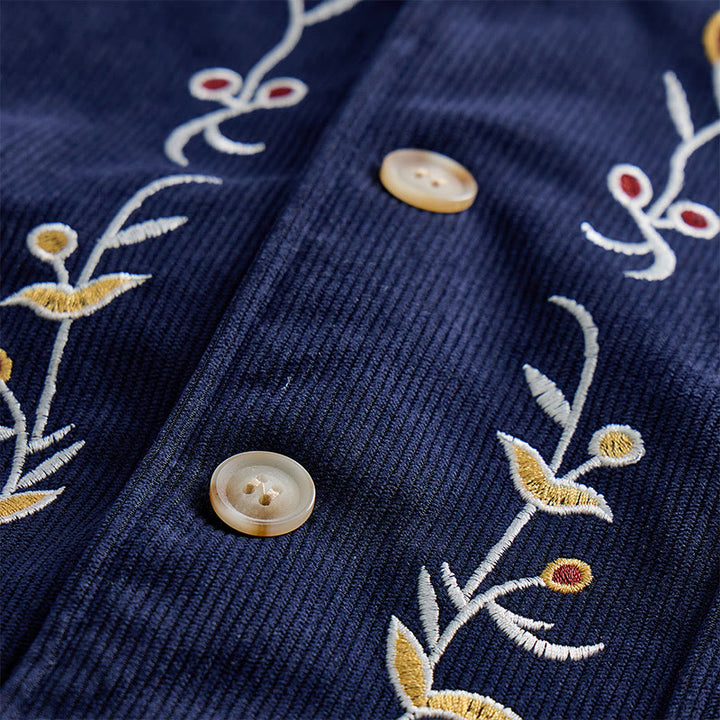 Men's Elegant Floral Vine Embroidered Suit Vest - image 7