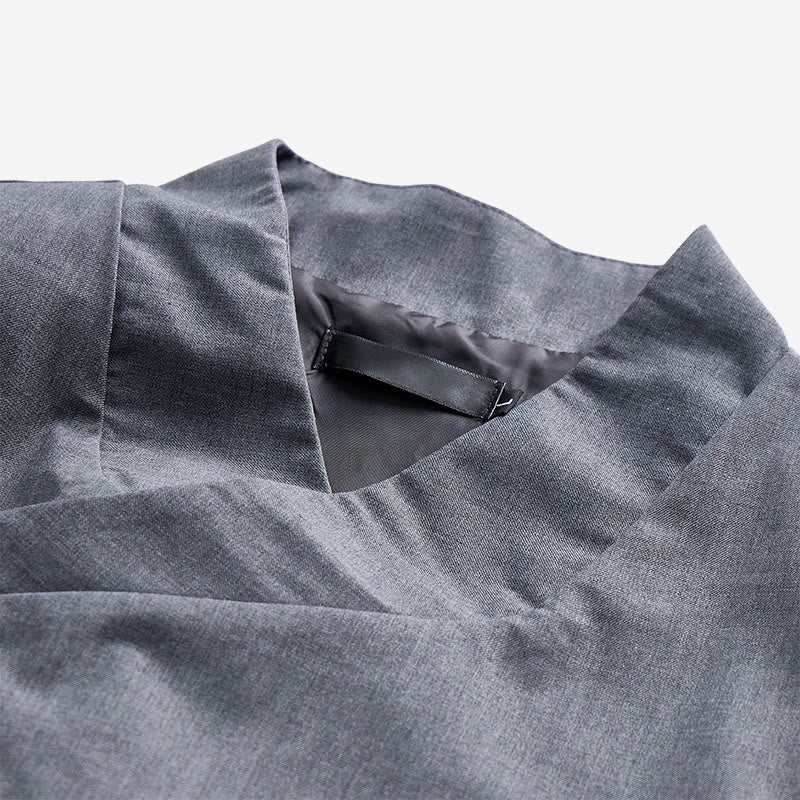 Men's Modern Tailored Asymmetric Lapel Formal Suit Vest - image 6