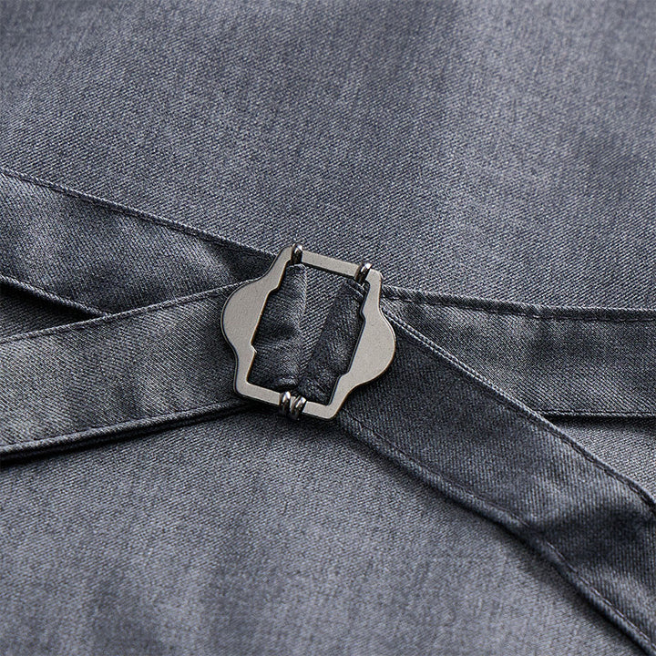 Men's Modern Tailored Asymmetric Lapel Formal Suit Vest - image 8