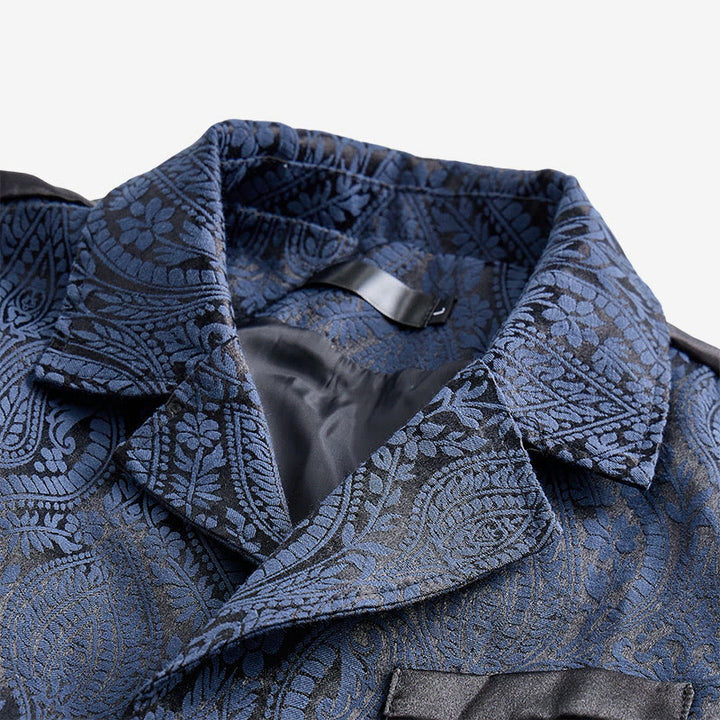 Men's Victorian-Inspired Paisley Jacquard Notch Lapel Suit Vest - image 13