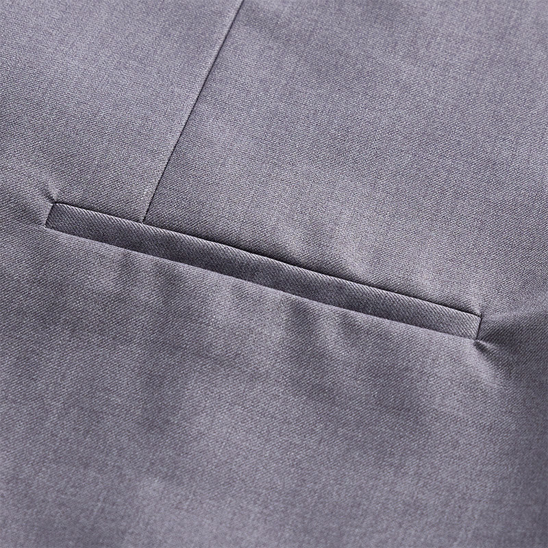 Men's Solid Color Double-Breasted Tuxedo Style Suit Vest - image 19