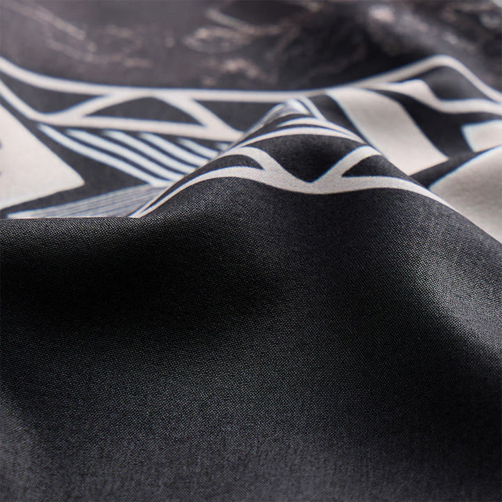 Men's Split Color Block Southwestern Aztec Geometric Print Shirt - image 6