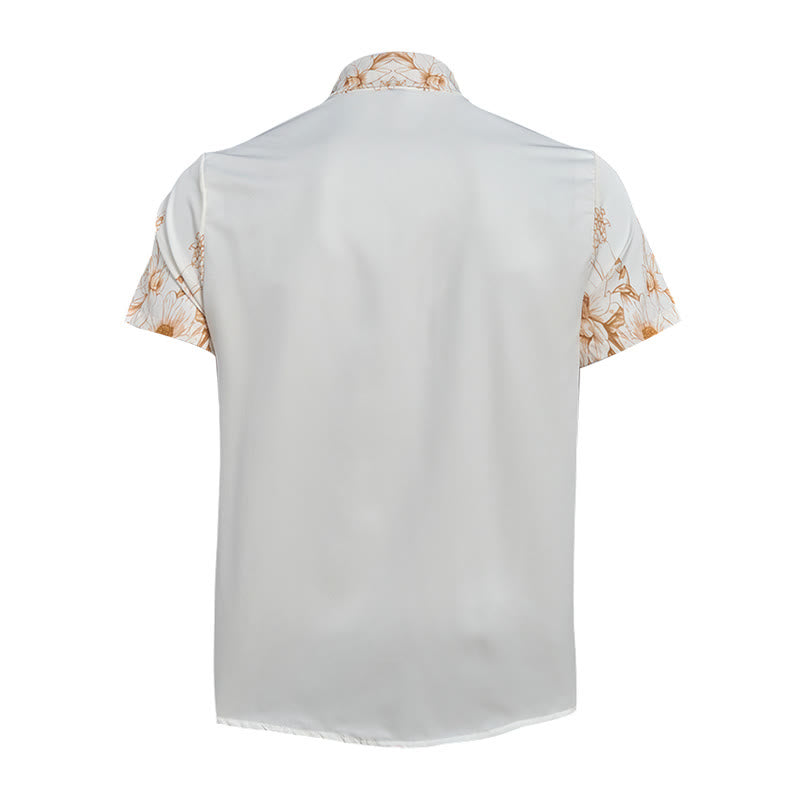Modern Gentleman Baroque Floral Trim Print Shirt - image 10