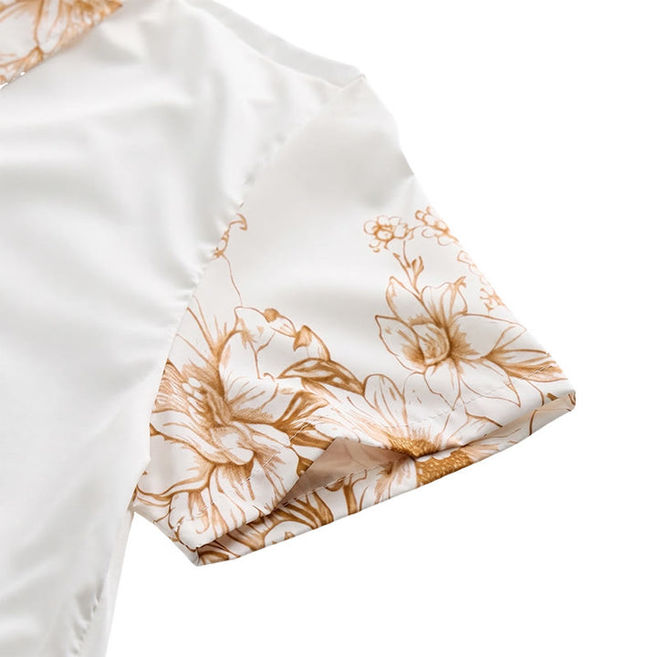 Modern Gentleman Baroque Floral Trim Print Shirt - image 8