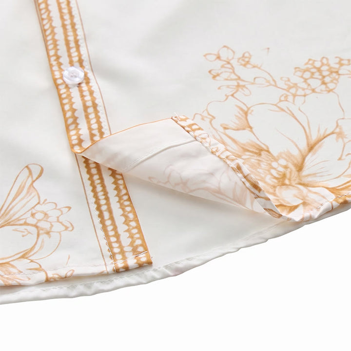 Modern Gentleman Baroque Floral Trim Print Shirt - image 7