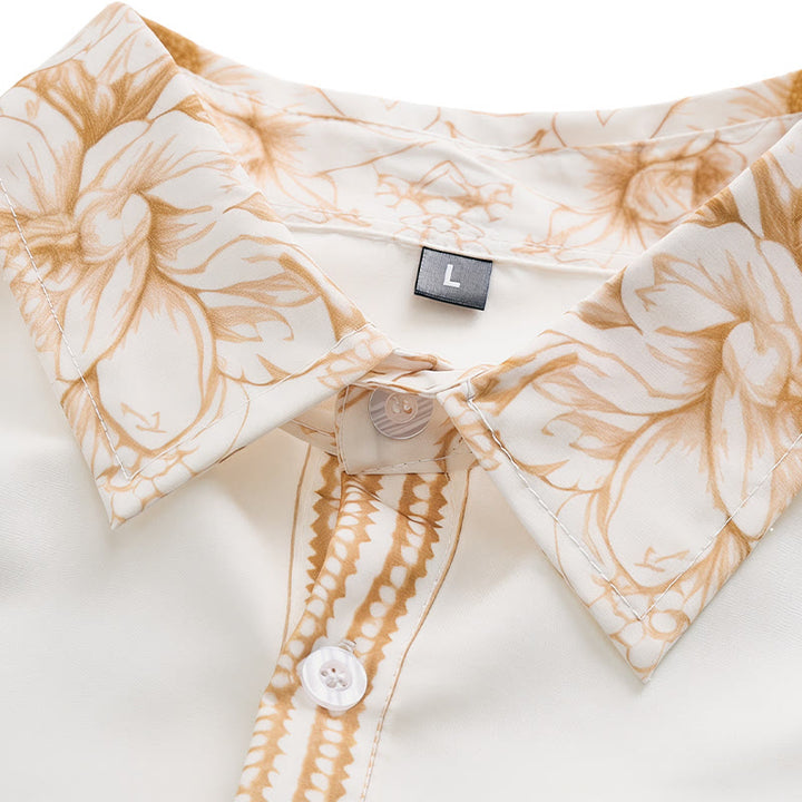 Modern Gentleman Baroque Floral Trim Print Shirt - image 4