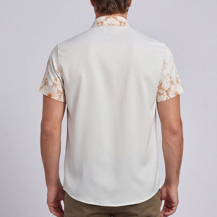 Modern Gentleman Baroque Floral Trim Print Shirt - image 2