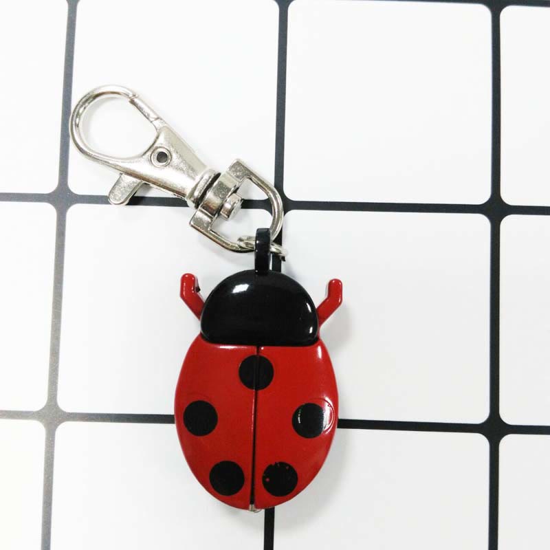Antique Scarab Beetle Hinged Wings Pocket Watch - Red Keychain - image 11