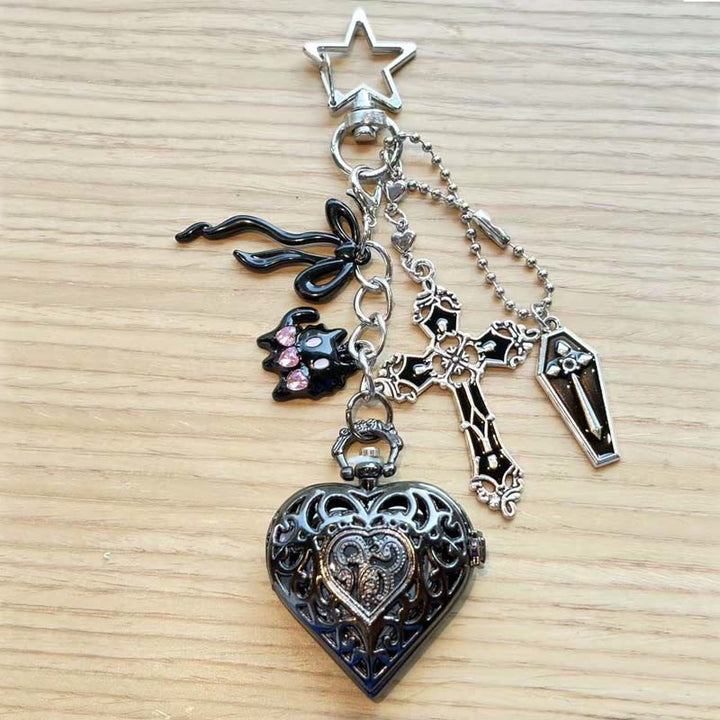 Fashion Decor Ornament Coquette Hollow Pocket Watch With Charms - Style #20 - image 25