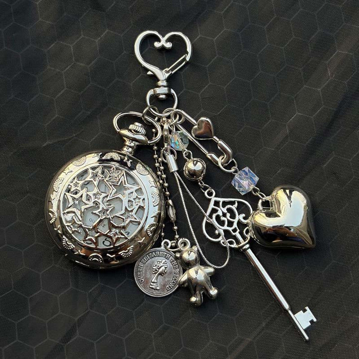 Fashion Decor Ornament Coquette Hollow Pocket Watch With Charms - Style #3 - image 2
