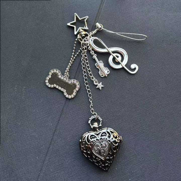 Fashion Decor Ornament Coquette Hollow Pocket Watch With Charms - Style #6 - image 5
