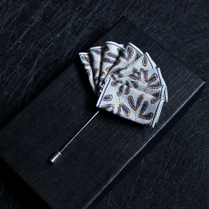 Men's 2-in-1 Lapel Pin And Pocket Square Insert - Style #17 - image 19
