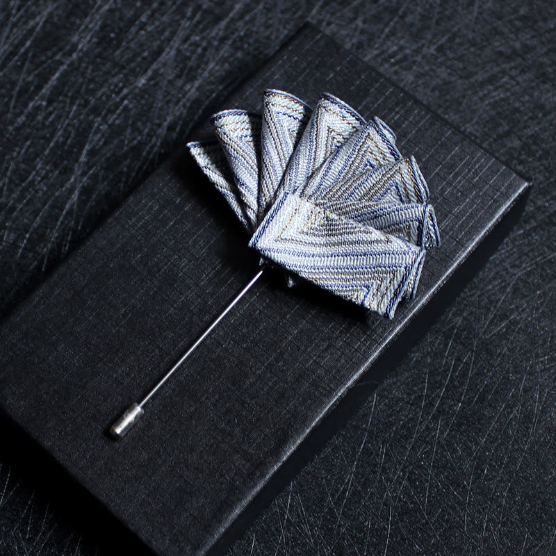 Men's 2-in-1 Lapel Pin And Pocket Square Insert - Style #19 - image 21