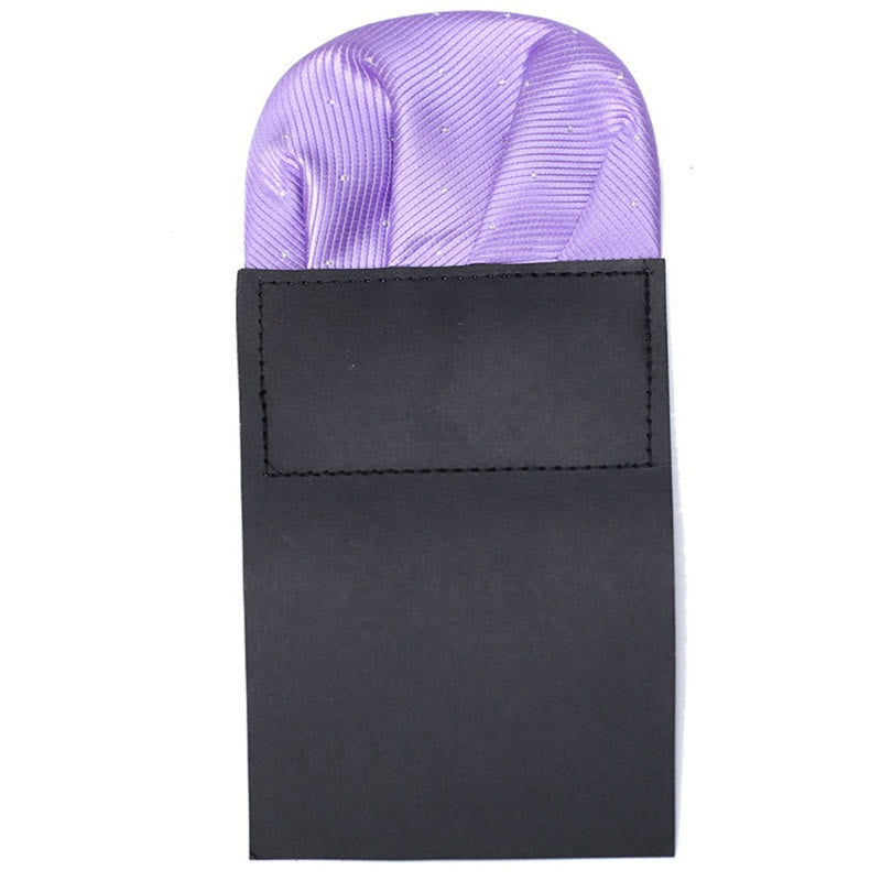 The Pop Of Color Pre-Folded Pocket Square Card Insert - Plum - image 18