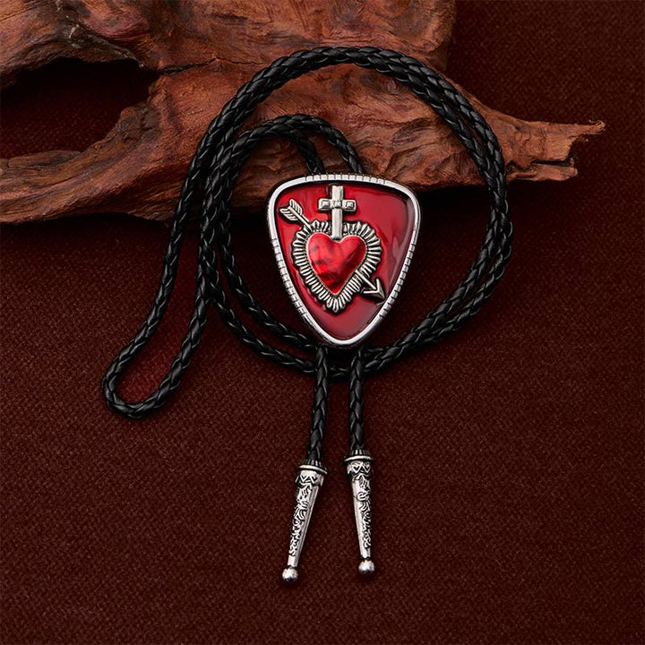 Gothic Emo Cross Arrow Heartbreaker Bolo Tie - image 7