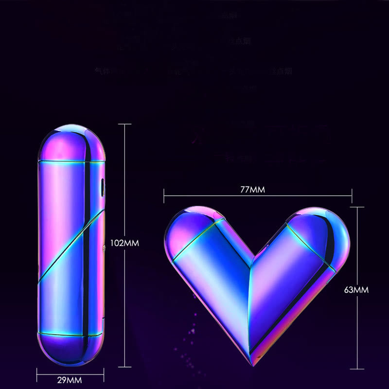 Foldable Heart 2-in-1 Electronic & Butane Lighter - image 8