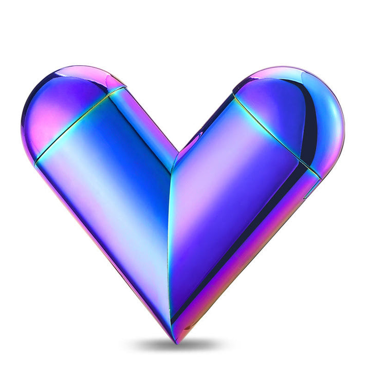 Foldable Heart 2-in-1 Electronic & Butane Lighter - Multi-Color - image 12