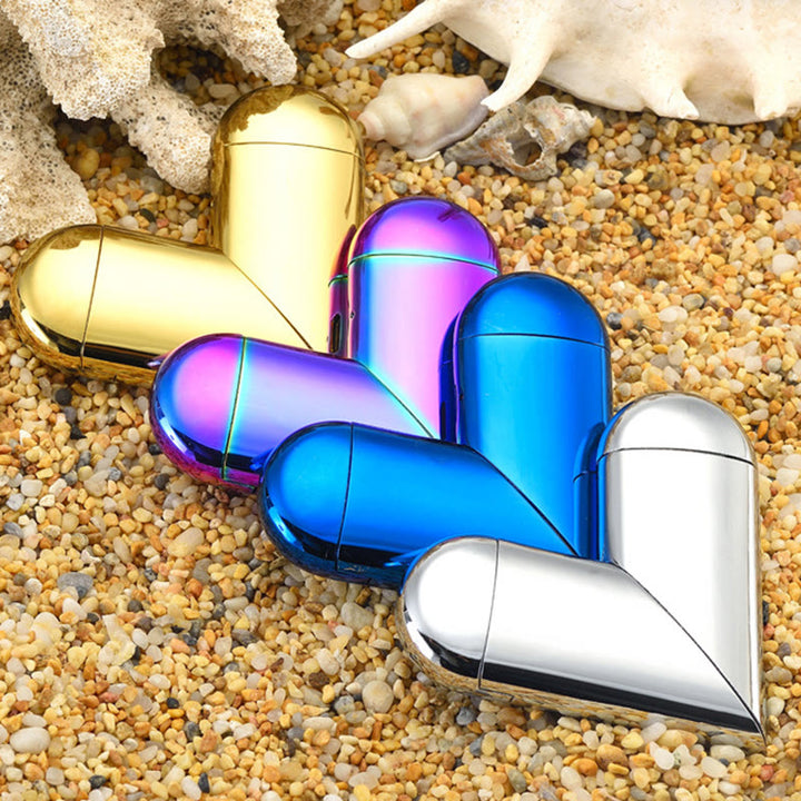 Foldable Heart 2-in-1 Electronic & Butane Lighter - image 2