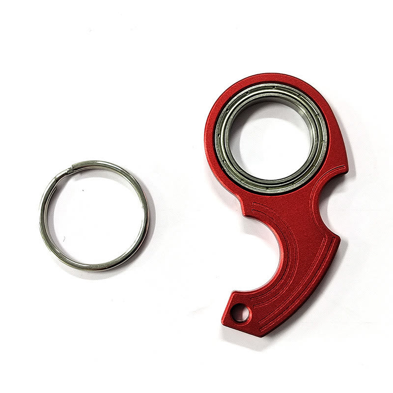 EDC Gear Fidget Spinner Keychain For Anxiety Relief - Red - image 3