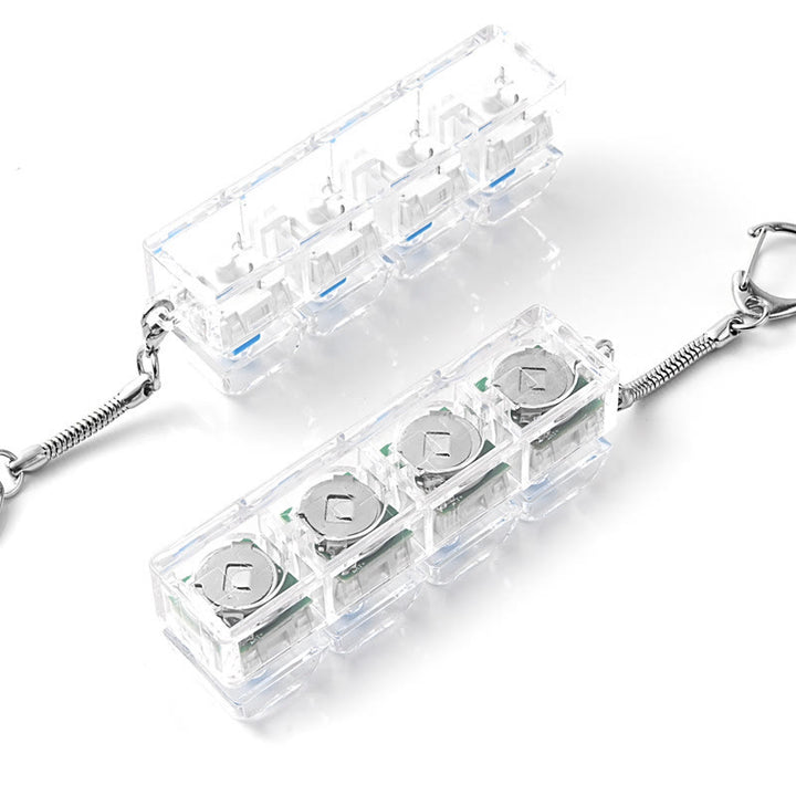 Mechanical Keyboard Fidget Toy Keychain For Anxiety Relief - image 5