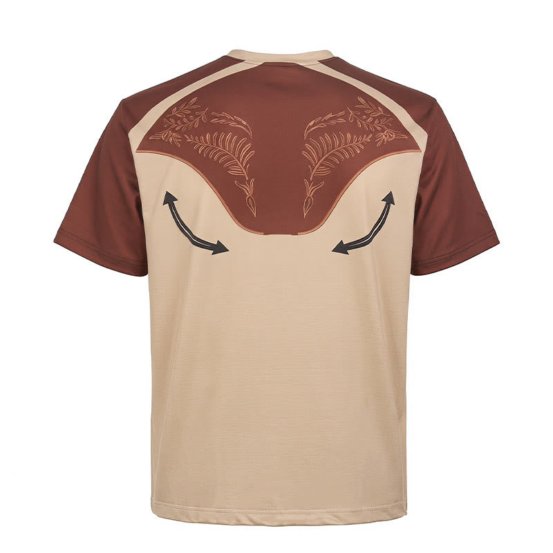 Men's Vintage Men's Western Aztec Print Henley Shirt - image 10