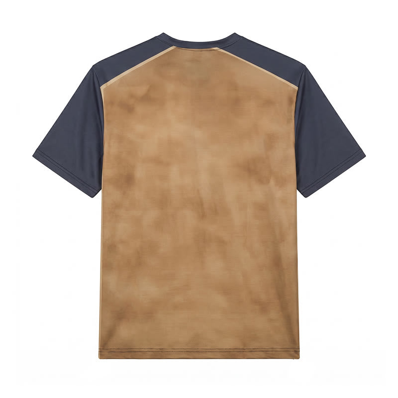 Men's Vintage Two-tone Western Bull Print Henley Shirt - image 10