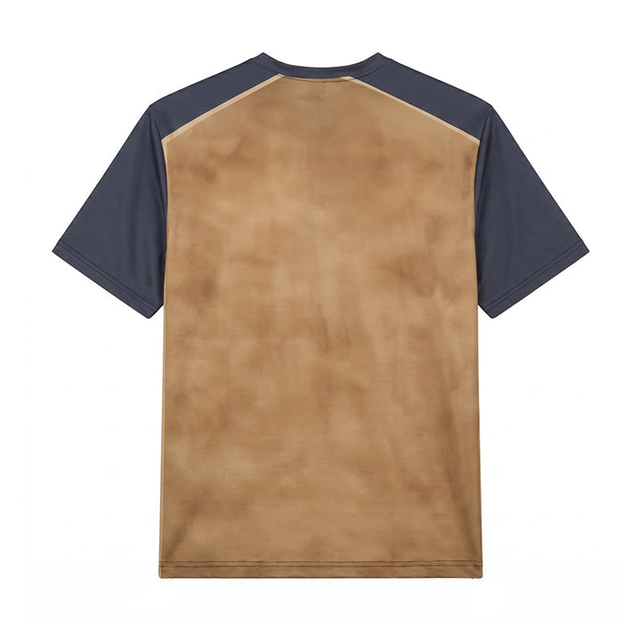 Men's Vintage Two-tone Western Bull Print Henley Shirt - image 10
