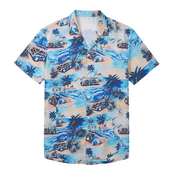 Men's Summer Beach Holiday Hawaiian Button Up Shirt  - image 9