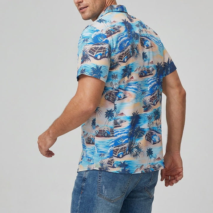Men's Summer Beach Holiday Hawaiian Button Up Shirt  - image 3