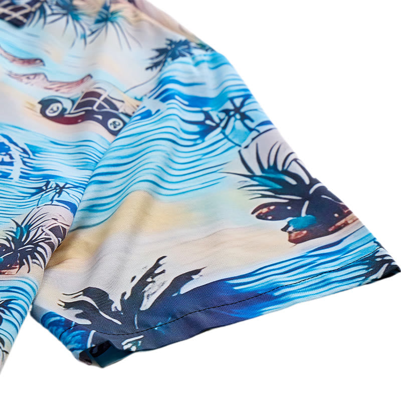 Men's Summer Beach Holiday Hawaiian Button Up Shirt  - image 8