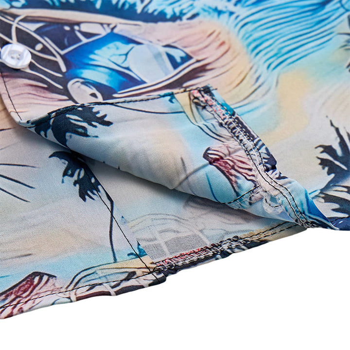 Men's Summer Beach Holiday Hawaiian Button Up Shirt  - image 7
