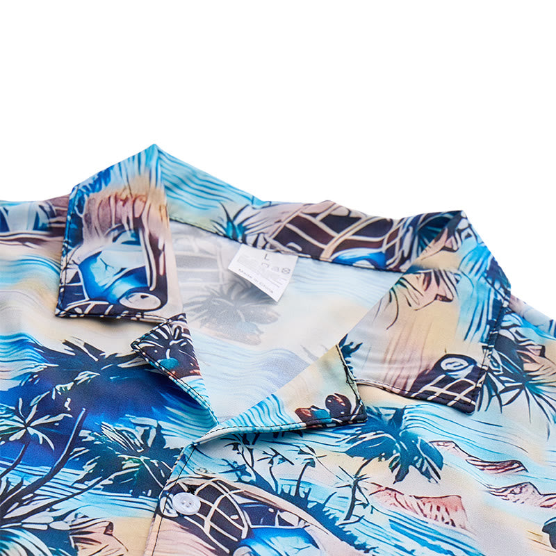 Men's Summer Beach Holiday Hawaiian Button Up Shirt  - image 4
