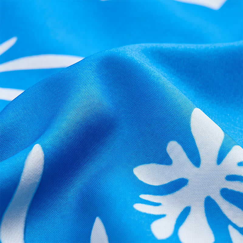 Men's Summer Vacation Flower Leaf Print Relaxed Shirt - image 5