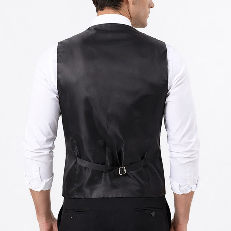 Men's All-match Paisley Pattern Waistcoat 3-in-1 Outfit Set Suit Vest - image 3