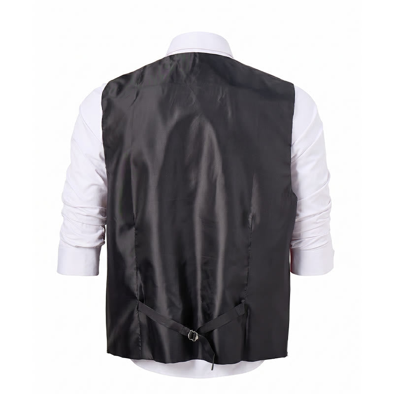 Men's All-match Paisley Pattern Waistcoat 4-in-1 Outfit Set Suit Vest - image 16