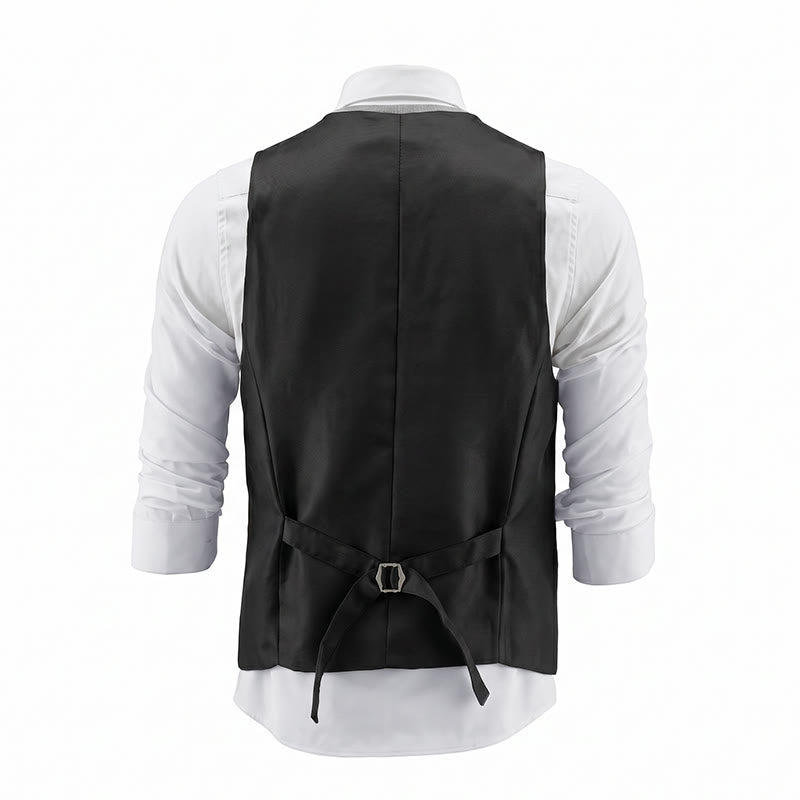 2Pcs Men's Gold Sequin Glitter Party Suit Vest With Bow Tie - image 11