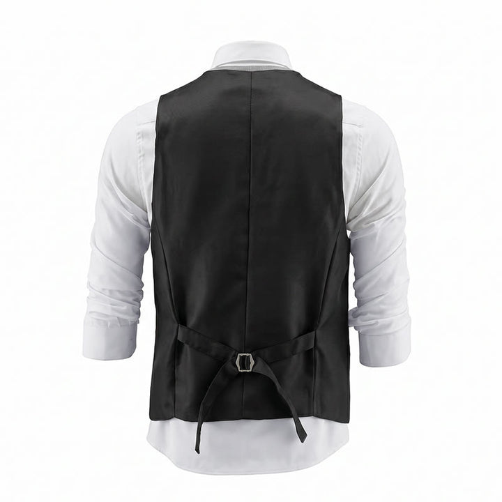 2Pcs Men's Gold Sequin Glitter Party Suit Vest With Bow Tie - image 11