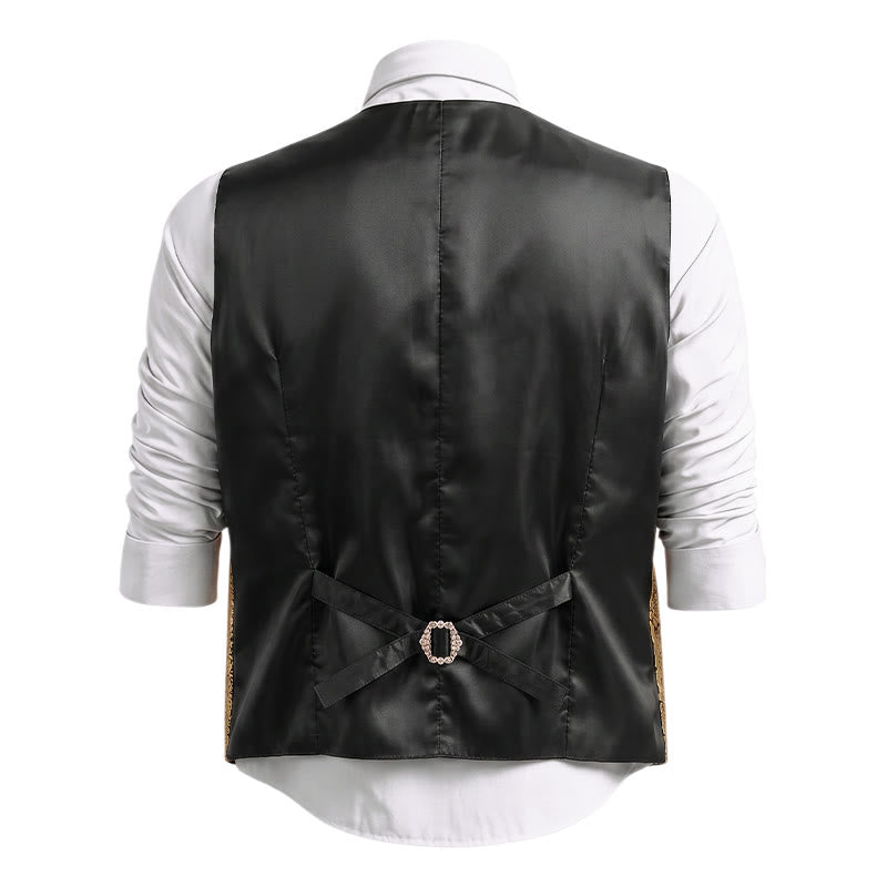 Men's Urban Two-Tone Faux Layered Design Suit Vest - image 11