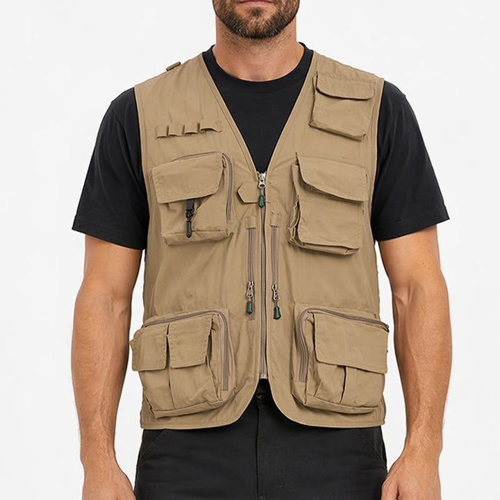 Multi-Pocket Lightweight Mesh Lined Utility Fishing Vest - image 1