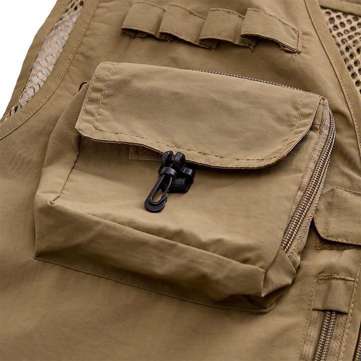 Multi-Pocket Lightweight Mesh Lined Utility Fishing Vest - image 8