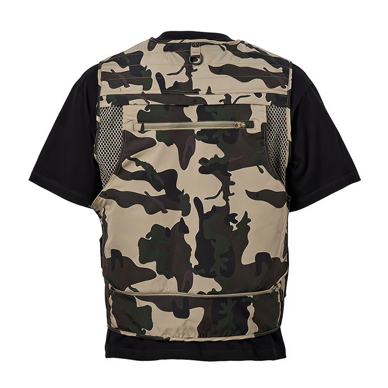 Camo Hunting Multi-Pocket Lightweight Mesh Lined Utility Vest - image 10